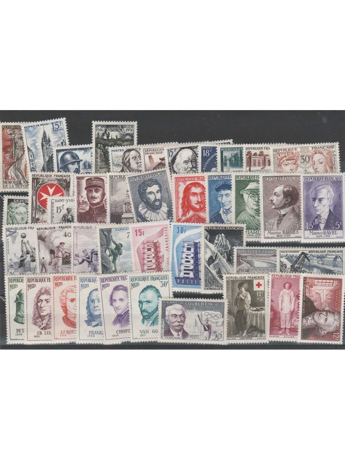 11956 FRANCIA ANNATA COMPLETA 41 VAL MNH MF51484 11956 FRANCIA ANNATA COMPLETA 41 VAL MNH MF51484