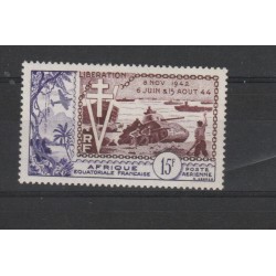 AFRIQUE EQUATORIALE FRANCAISE 1954 LIBERAZIONE 1 VAL MNH MF50210