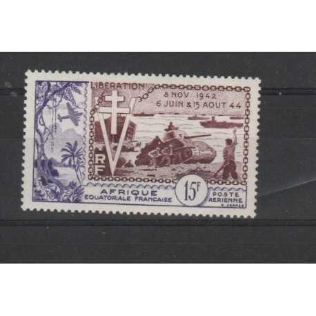 AFRIQUE EQUATORIALE FRANCAISE 1954 LIBERAZIONE 1 VAL MNH MF50210