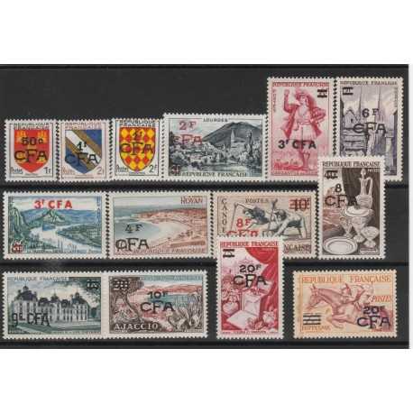 REUNION 1953-54 EMISSIONI FRANCESI 14 VAL MLH MF50202