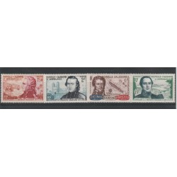 NOUVELLE CALEDONIE - NUOVA CALEDONIA 1953 PRESENZA FRANCESE 4 V MNH MF50131