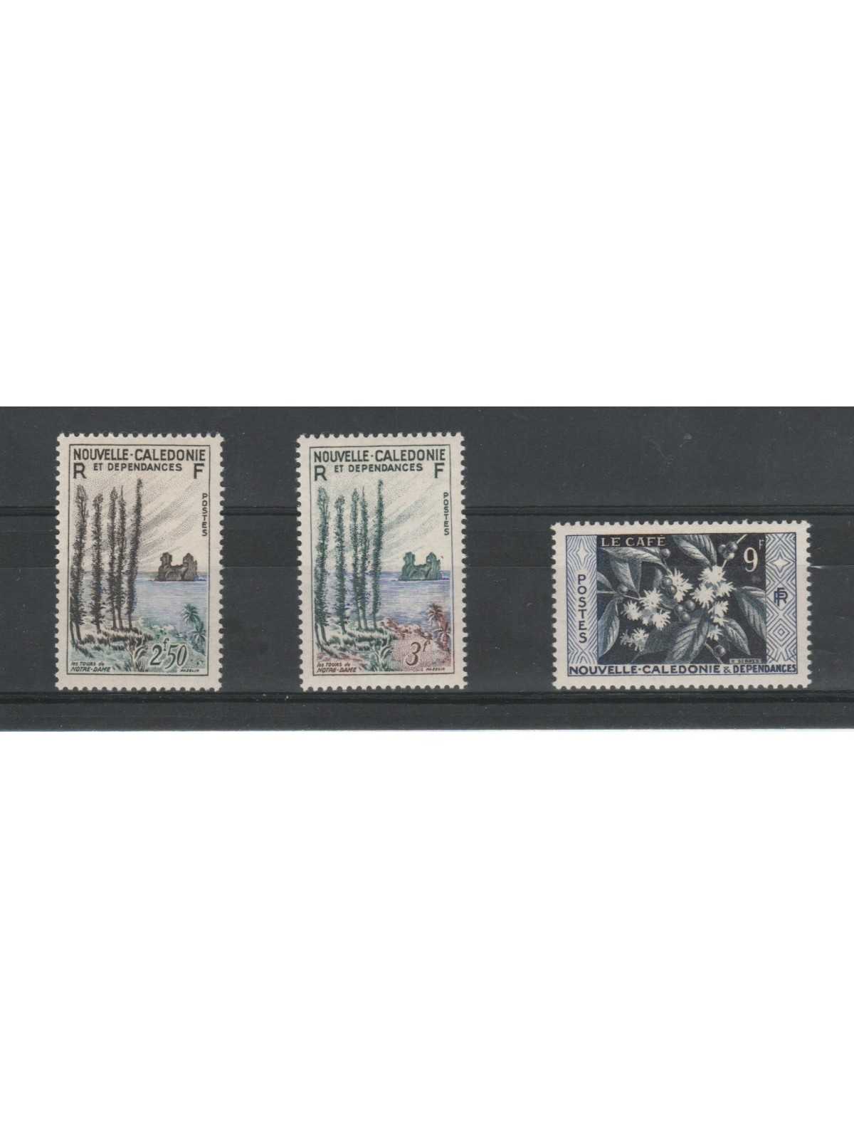 NOUVELLE CALEDONIE - NUOVA CALEDONIA 1953 PRESENZA FRANCESE 4 V MNH MF50132