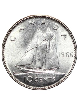 1966 CANADA 10 CENTS...