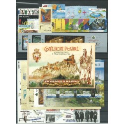 2009 SAN MARINO ANNATA COMPLETA 28 VALORI E 7 BF NUOVI MF25189