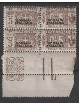 1917 - 19 SOMALIA PACCHI...