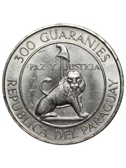 1973 PARAGUAY 300 GUARANIES...