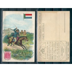 CARTOLINA PUBBLICITARIA ACHILLE BRIOSCHI LYSOFORM LA POSTA NEL TRANSWAAL MF40894