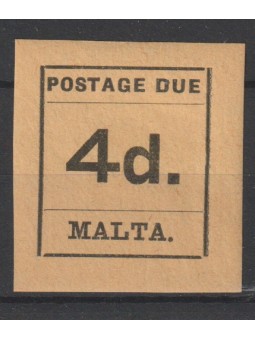 1925 MALTA SEGNATASSE 4p....
