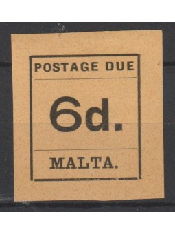 1925 MALTA SEGNATASSE 6p....