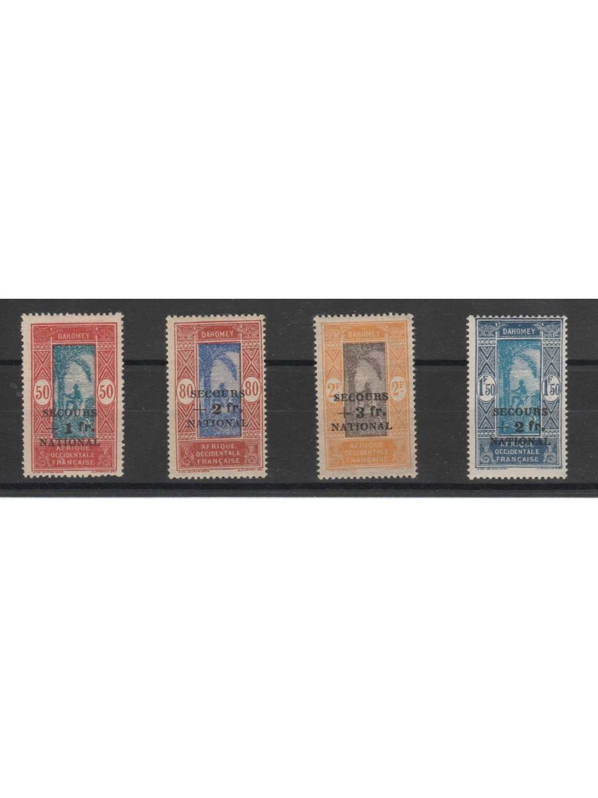 1941 DAHOMEY SOCCORSO NAZIONALE 4 V MLH MF50300