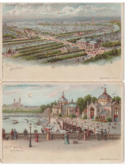 DUE CARTOLINA FRANCIA 1900...