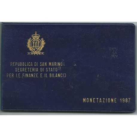 1987 SAN MARINO DIVISIONALE - MONETAZIONE 10 MONETE COINS SET FDC MF25186