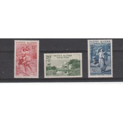 ALGERIE ALGERIA 1957 PRO OPERE SOCIALI 3 VAL MNH YVERT N 346-48 MF50514