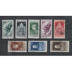 1936 VATICANO VATICAN CITY EXPO MONDIALE STAMPA CATTOLICA 8 VAL USATI MF50504