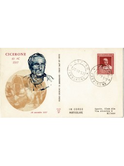 1957 FDC ALA ITALIA...