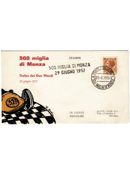 1957 FDC ITALIA 500 MIGLIA...