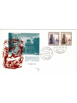 1959 FDC ALA ITALIA 40°...
