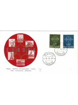 1959 FDC ALA ITALIA EUROPA...