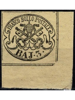 1852 STATO PONTIFICIO 3 BAJ...