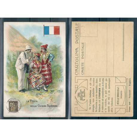 CARTOLINA POSTALE ACHILLE BRIOSCHI LYSOFORM LA POSTA IN GUIANA FRANCESE MF40884 CARTOLINA POSTALE ACHILLE BRIOSCHI LYSOFORM LA POSTA IN GUIANA FRANCESE MF40884