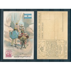 CARTOLINA ACHILLE BRIOSCHI LYSOFORM LA POSTA NELLA REPUBBLICA ARGENTINA MF40920