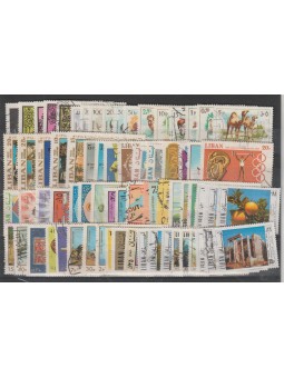 LIBANO LOTTO 60 FRANCOBOLLI...