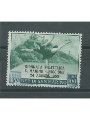 1953 SAN MARINO 5 GIORNATA FILATELICA SAN MARINO RICCIONE 1 V MNH MF23446