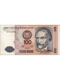 PERU BANCONOTA 100 INTIS...