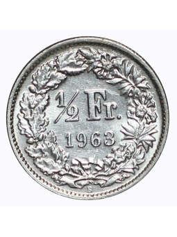 1963 SVIZZERA 1/2 FRANCO -...