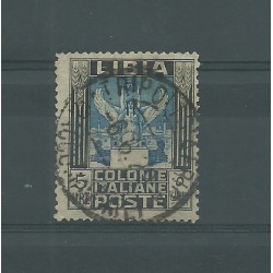 1921 LIBIA LIRE 5 NERO E...