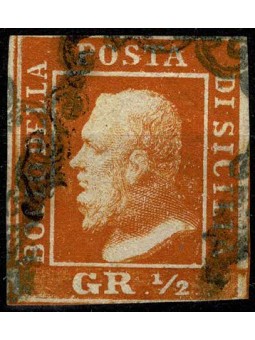 1859 SICILIA 1/2 GRANA...