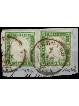 1859 SARDEGNA 5 CENT VERDE...