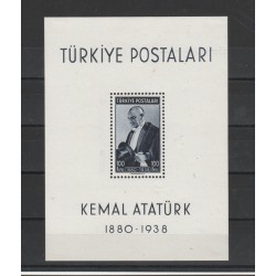 1940 TURCHIA TURKIYE RITRATTO DI ATATURK 1 BF UNIF BF N 1 MLH MF50754
