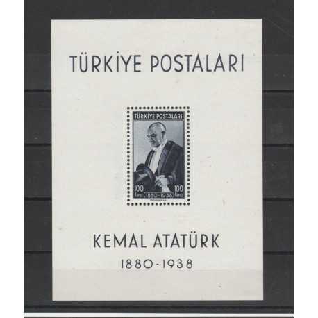 1940 TURCHIA TURKIYE RITRATTO DI ATATURK 1 BF UNIF BF N 1 MLH MF50754