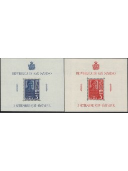 1937 SAN MARINO FOGLIETTO...