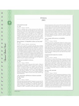 ITALIA 2003 FOGLI MARINI...