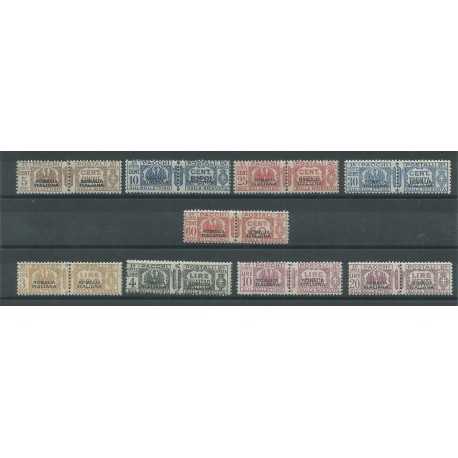 1928-41 SOMALIA PACCHI POSTALI SASS N 54/57-59-62/65 9 VALORI MLH MF25532