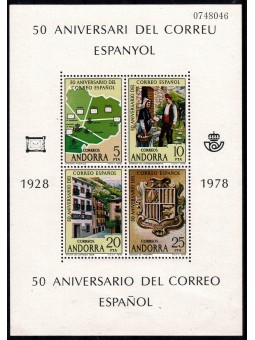 1978 ANDORRA SPAGNOLA 50°...