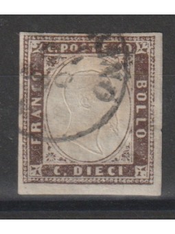 1861 SARDEGNA 10 c. TERRA...