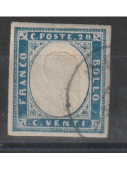 1862 SARDEGNA 20 c. INDACO...