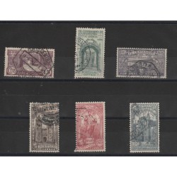 1931 PORTOGALLO PORTUGAL CENT MORTE SANTANTONIO DA PADOVA 6 VAL. USATI MF50885