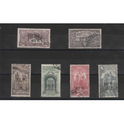 1933 PORTOGALLO PORTUGAL SANT ANTONIO SOPRASTAMPATI 6 VAL. USATI MF50881