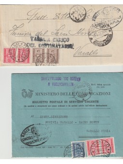 1937 ITALIA STORIA POSTALE...