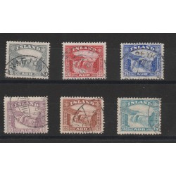 1931/32 ISLANDA ICELAND VEDUTA 6 VAL USATI MF50852