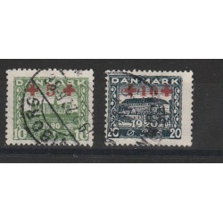 DANIMARCA 1919-1920 PACCHI POSTALI I TIPO 4 V USATI CERT CAFFAZ MF4388