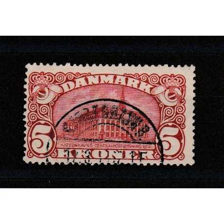 1912 DANIMARCA DANMARK PALAZZO POSTE DI COPENAGHEN 1 VALORE USATO MF50992