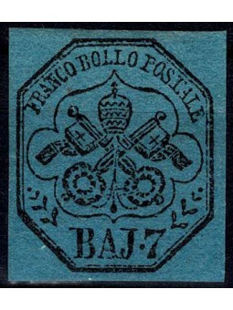 1852 STATO PONTIFICIO 7 BAJ...