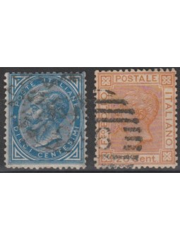 1877 REGNO 10 c. AZZURRO 20...