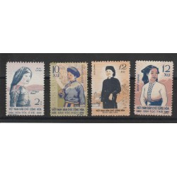 1960 VIETNAM DEL NORD COSTUMI DIVERSI 4 VAL NUOVI S G MF51013