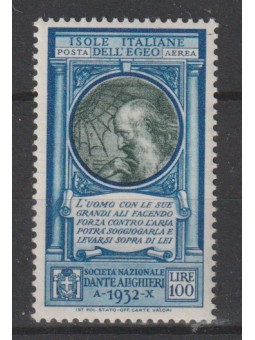 1932 EGEO POSTA AEREA DANTE...